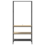 vidaXL Portant à vêtements avec étagères Chêne sonoma 77 x 30 x 171 cm