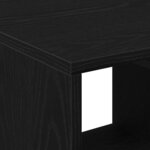 Table basse vidaXL en chêne noir 90x49x45 cm en bois d'ingénierie