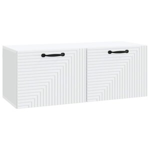 vidaXL Meuble TV mural Blanc 78 5 x 31 x 30 cm Bois d'ingénierie