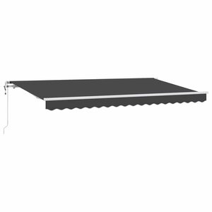 vidaXL Auvent rétractable Anthracite 400 x 200 cm tissu