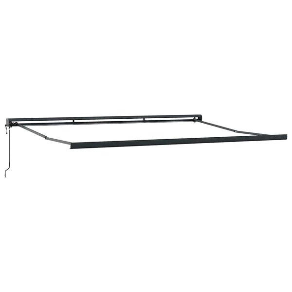 Auvent Anthracite 4 × 3 m Métal