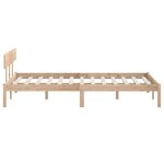 vidaXL Cadre de lit sans matelas bois de pin massif
