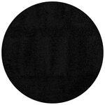 vidaXL Tapis shaggy PAMPLONA poils longs moderne noir Ø 120 cm