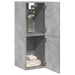 vidaXL Armoire de salle de bain suspendue gris béton bois d'ingénierie