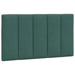 vidaXL Cadre de lit avec tête de lit Vert foncé 90x200 cm Velours
