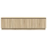 meuble TV vidaXL avec LED Chêne Sonoma 180x38x49 cm Bois d'ingénierie