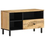 vidaXL Meuble TV 80x33x46 cm bois massif de manguier