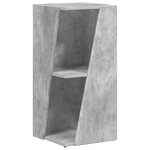 vidaXL Étagère latérale Gris béton 33 x 32 x 70 5 cm Bois d'ingénierie