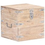 vidaXL Coffre 40x40x40 cm Bois d'acacia solide