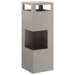 vidaXL Braise Marron 35 x 35 x 100 cm Acier résistant aux intempéries