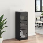 vidaXL Haut Armoire Chêne noir 35 x 37 x 109 cm Bois d'ingénierie