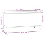 vidaXL Table basse Gris béton 90x44 5x45 cm Bois d'ingénierie