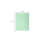 Paquet 50 Chemises Imprimées 3 Rabats Super 210 - 24x32cm - Vert Clair - Exacompta