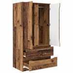 vidaXL Cabinet de salle de bain Bois Ancien 79 5 x 49 x 156 cm
