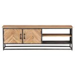 vidaXL Meuble TV 120x30x40 cm Bois d'acacia massif