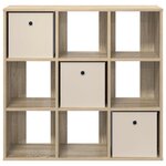 vidaXL Buffet Chêne Sonoma 88 5 x 29 x 84 5 cm