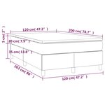 vidaXL Sommier à lattes de lit matelas Noir 120x200 cm Similicuir
