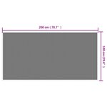 vidaXL Tapis d'extérieur marron et blanc 100x200 cm design réversible