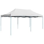 vidaXL Tente de réception pliable professionnelle 3x6 m Acier Blanc