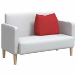 vidaXL Coussin de Dos Rouge 60 x 20 x 50 cm tissu