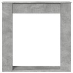 VidaXL Cadre de cheminée gris béton 100x20x100 cm bois d'ingénierie