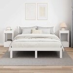 vidaXL Table d'appoint 2 Pièces Blanc 30 x 30 x 56 cm Bois d'ingénierie