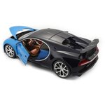 BBURAGO Voiture de collection en métal Bugatti Chiron bleue a l'échelle 1/18eme