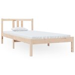 vidaXL Cadre de lit bois massif 90x190 cm simple