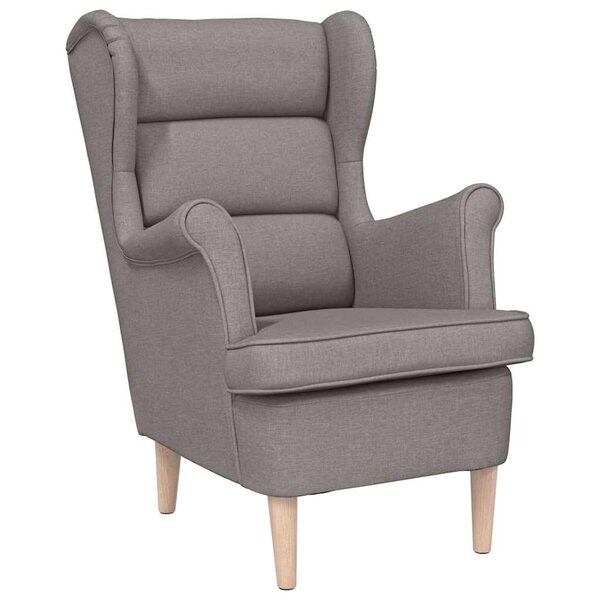 vidaXL Fauteuil taupe 74x84x100 cm tissu