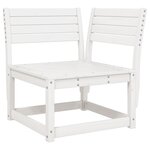 vidaXL Canapé d'angle de jardin blanc 73x73x78cm bois pin massif