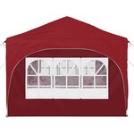 vidaXL Tente de fête pop-up 575 x 288 x 245 cm Bordeaux Tissu Oxford