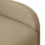 vidaXL Fauteuil de massage Cappuccino Similicuir