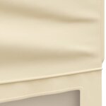 vidaXL Tente de réception pliable avec parois Crème 2x2 m