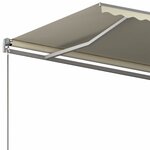 vidaXL Auvent automatique sur pied 400x350 cm Crème