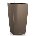 Lechuza jardinière cubico 30 all-in-one taupe haute brillance 18214