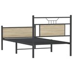 vidaXL Cadre de lit sans matelas chêne sonoma 80x200 cm