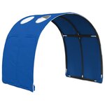 vidaXL Tunnel de lit 2 Pièces Bleu 211 x 67 5 x 2 cm Polyester