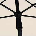 Vidaxl parasol de jardin avec mât 210x140 cm sable