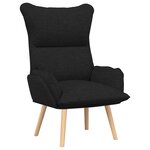 Fauteuil relaxant vidaXL en tissu noir