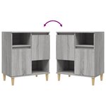 vidaXL Buffet Sonoma gris 60x35x70 cm Bois d'ingénierie