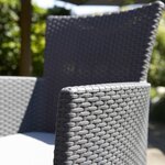 Keter Jeu de salle à manger d'extérieur 3 Pièces Iowa Graphite 223929