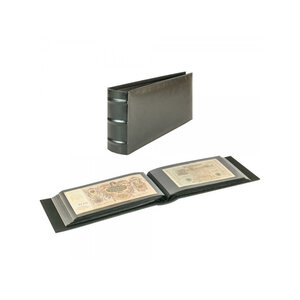 Album Firmo L pour ranger 108 billets de banque  lettres  photos. Couleur - Noir