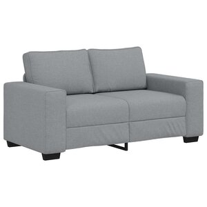 vidaXL Canapé à 2 places gris clair 120 cm tissu