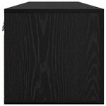 vidaXL Meuble mural Chêne noir 80 x 36.5 x 35 cm Bois d'ingénierie