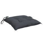 vidaXL Coussins de chaise 6 Pièces anthracite 50x50x7 cm tissu oxford