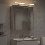 vidaXL Armoire Miroir de Salle de Bain Blanc 60 x 14 5 x 70 cm