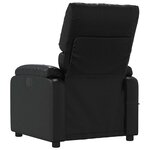 vidaXL Fauteuil de massage inclinable Noir Similicuir
