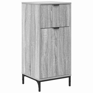 vidaXL Cabinet de salle de bain Sonoma gris 39.5 x 36 x 88 cm