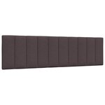 vidaXL Cadre de lit sans matelas Hanko marron foncé 180x200 cm tissu