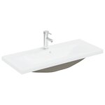 vidaXL Meuble lavabo avec bassin et robinet intégrés vieux bois